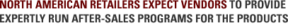 A Complate after-sales support solution for all consumers products in the north
